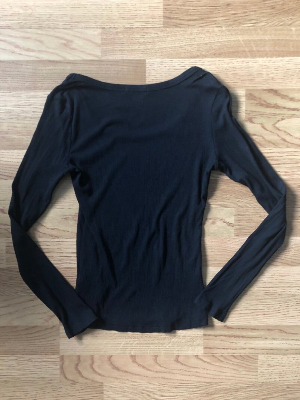 ZEAGOO (Size S) Black Long-Sleeve Ribbed Sweater - Picture 5 of 5
